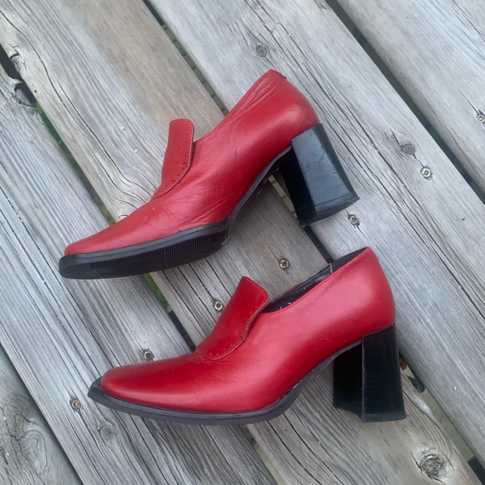 BRONIX vintage heeled loafers - Picture 7 of 11